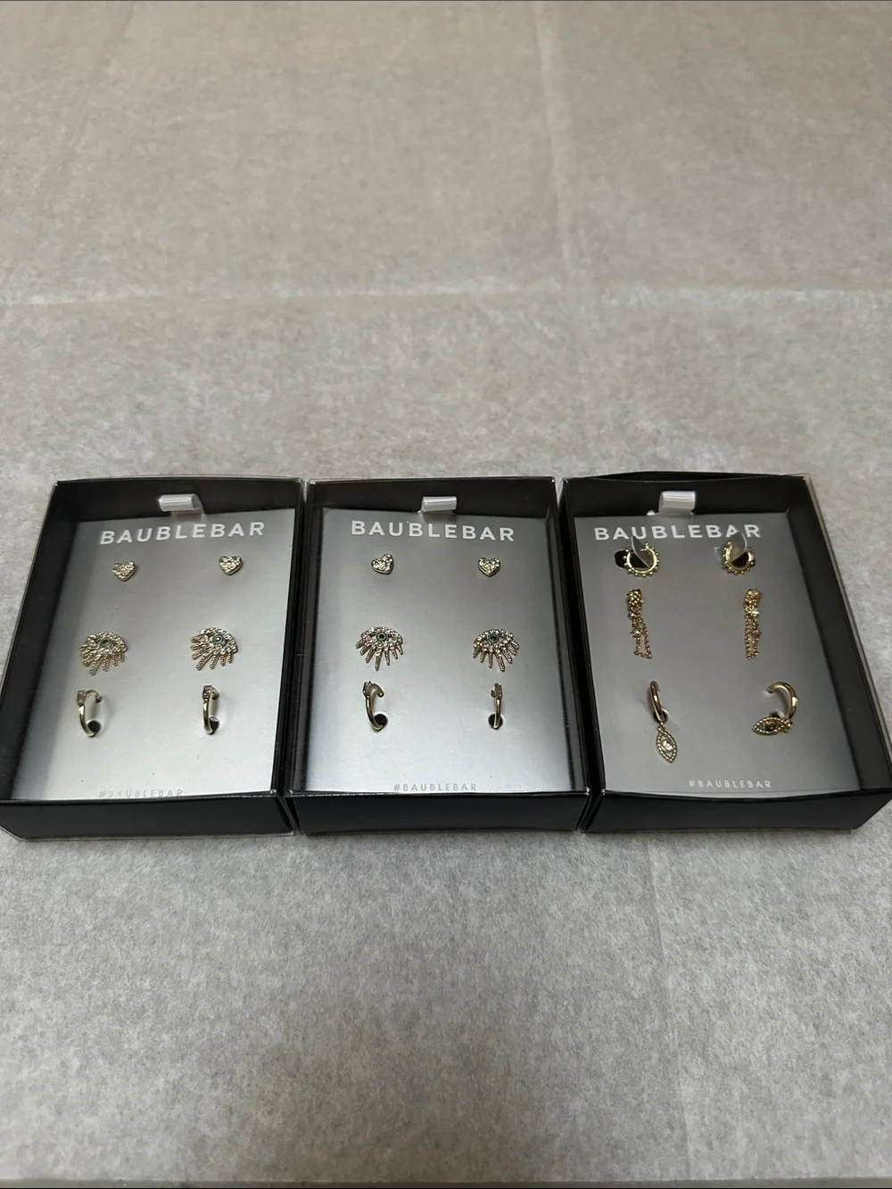 BAUBLEBAR set of 3 Earrings